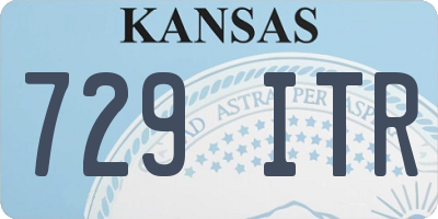 KS license plate 729ITR