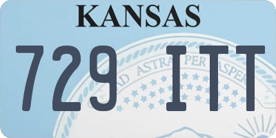 KS license plate 729ITT