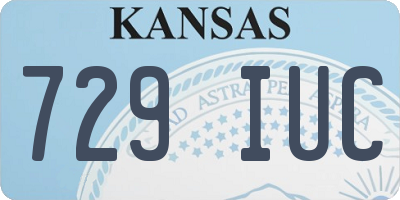 KS license plate 729IUC
