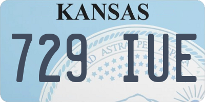 KS license plate 729IUE