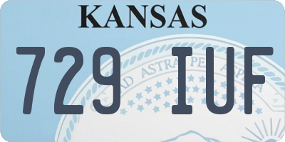 KS license plate 729IUF