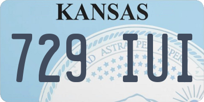 KS license plate 729IUI