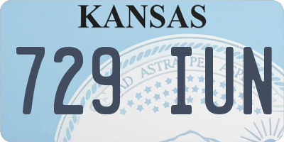 KS license plate 729IUN