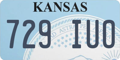 KS license plate 729IUO