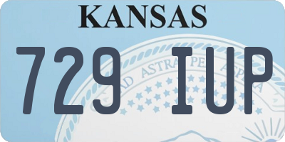 KS license plate 729IUP