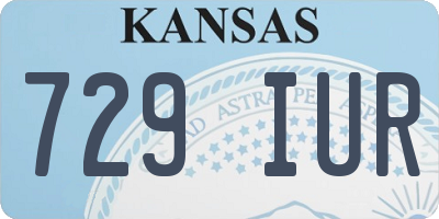 KS license plate 729IUR