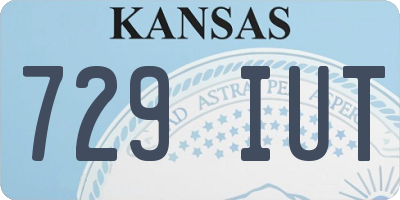 KS license plate 729IUT