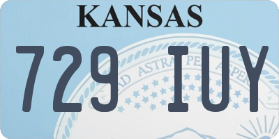 KS license plate 729IUY