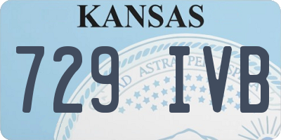 KS license plate 729IVB