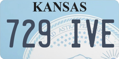 KS license plate 729IVE