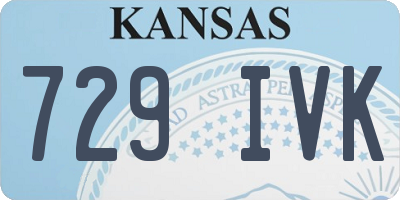 KS license plate 729IVK