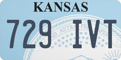 KS license plate 729IVT