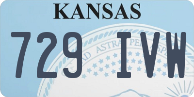 KS license plate 729IVW