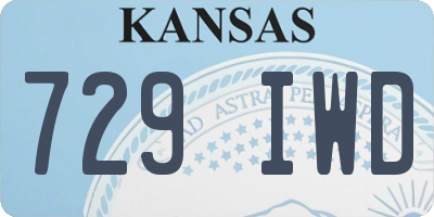 KS license plate 729IWD