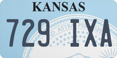 KS license plate 729IXA