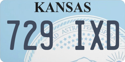 KS license plate 729IXD