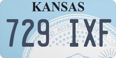 KS license plate 729IXF