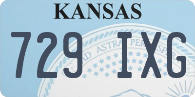 KS license plate 729IXG