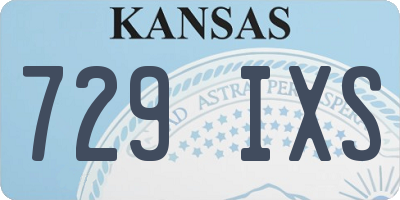 KS license plate 729IXS