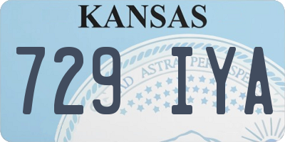 KS license plate 729IYA