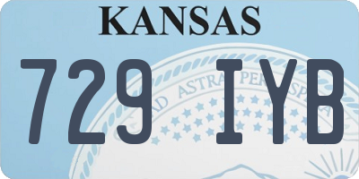 KS license plate 729IYB