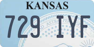 KS license plate 729IYF