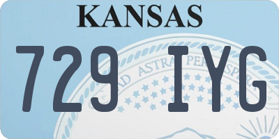 KS license plate 729IYG