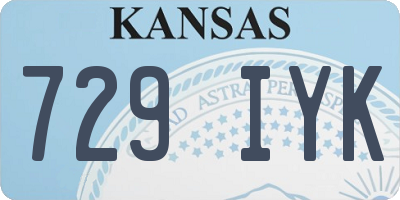 KS license plate 729IYK