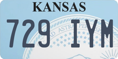 KS license plate 729IYM