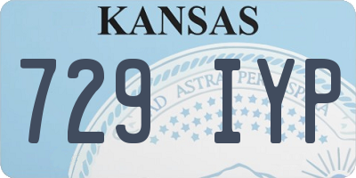 KS license plate 729IYP