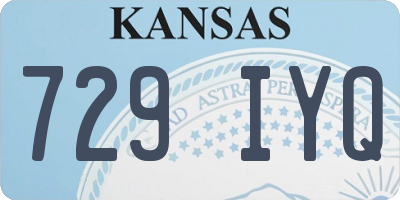 KS license plate 729IYQ