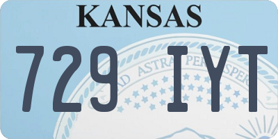 KS license plate 729IYT