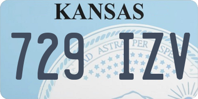 KS license plate 729IZV