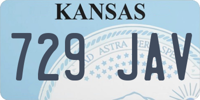 KS license plate 729JAV