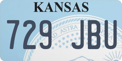 KS license plate 729JBU