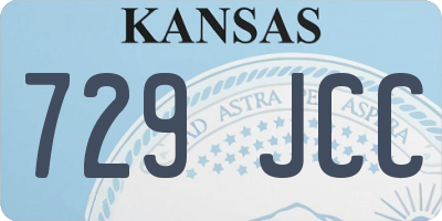 KS license plate 729JCC