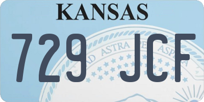 KS license plate 729JCF