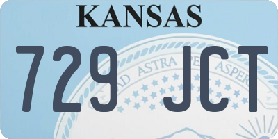 KS license plate 729JCT