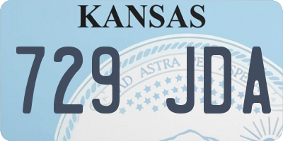 KS license plate 729JDA