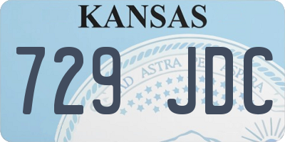 KS license plate 729JDC