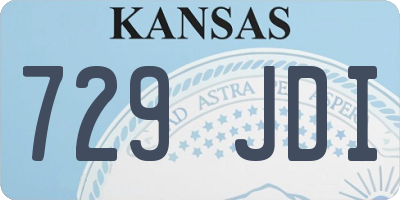 KS license plate 729JDI