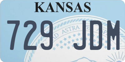 KS license plate 729JDM