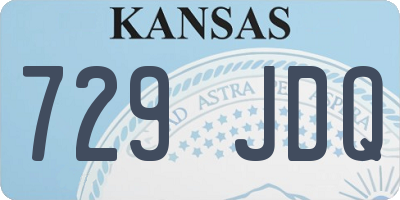 KS license plate 729JDQ