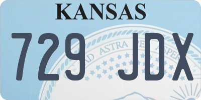 KS license plate 729JDX