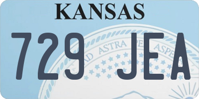 KS license plate 729JEA