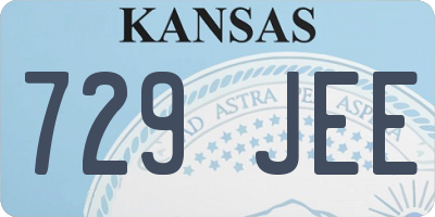 KS license plate 729JEE