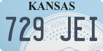 KS license plate 729JEI