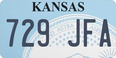 KS license plate 729JFA