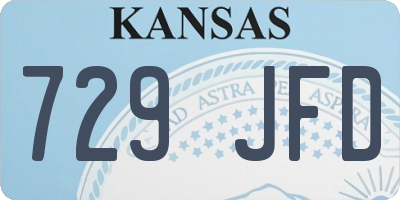 KS license plate 729JFD