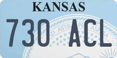 KS license plate 730ACL